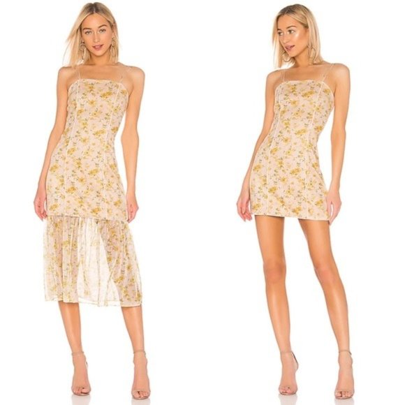 Elliatt Dresses & Skirts - NWT Elliatt Wattle Detachable Skirt Dress Yellow